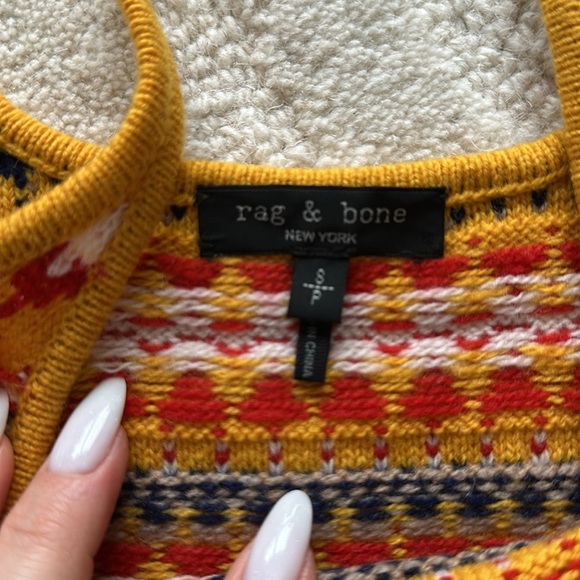 rag & bone Willow Fair Isle Wool Camisole - Picture 4 of 6